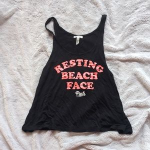 BNWOT Victoria's Secret Pink Resting Beach Face Tank